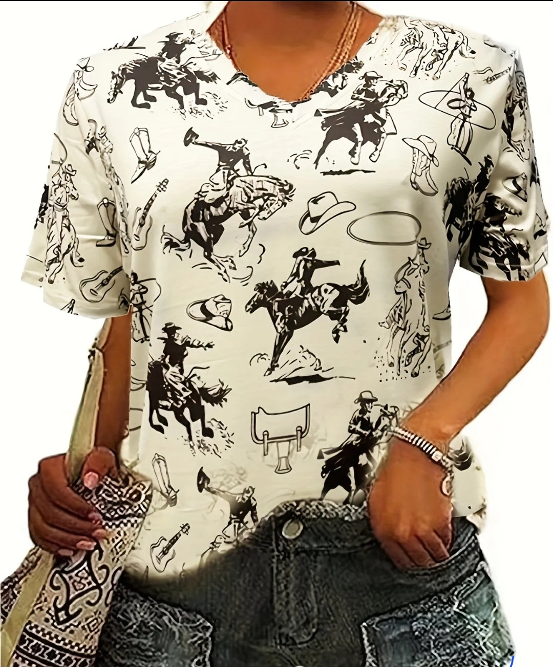 Bronc James Print Tshirt