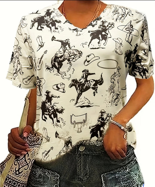 Bronc James Print Tshirt