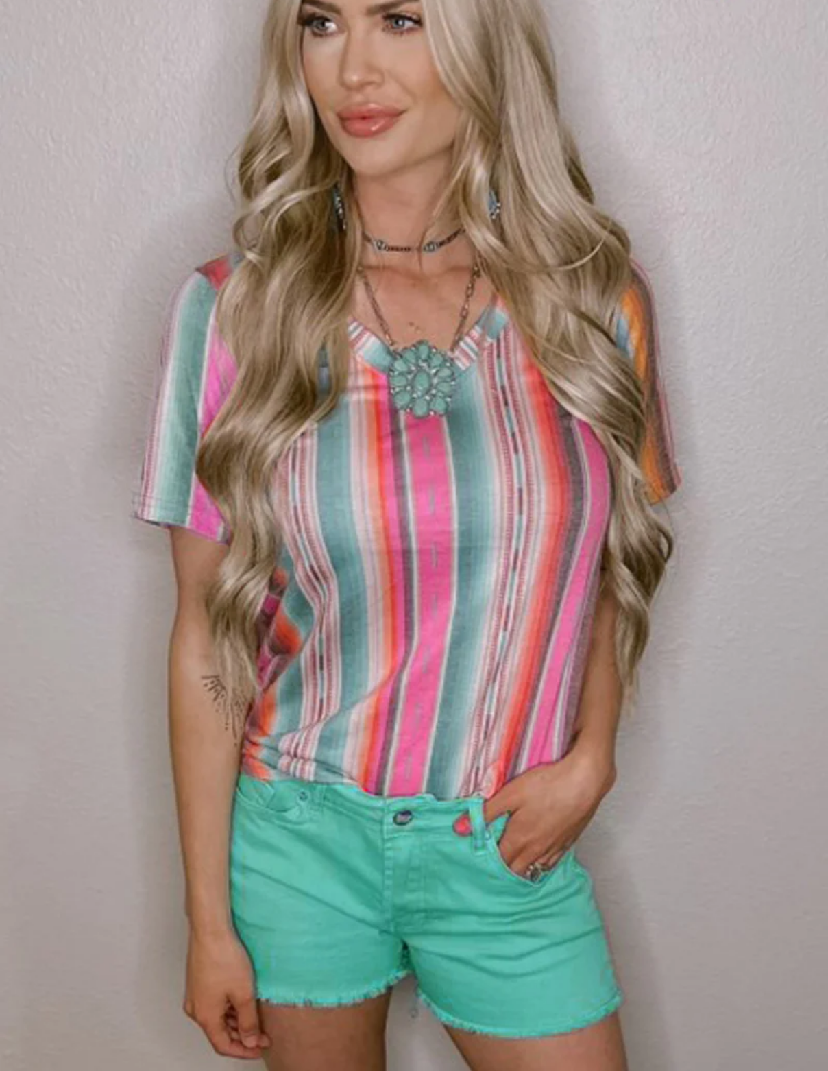 Summer Serape Print Top