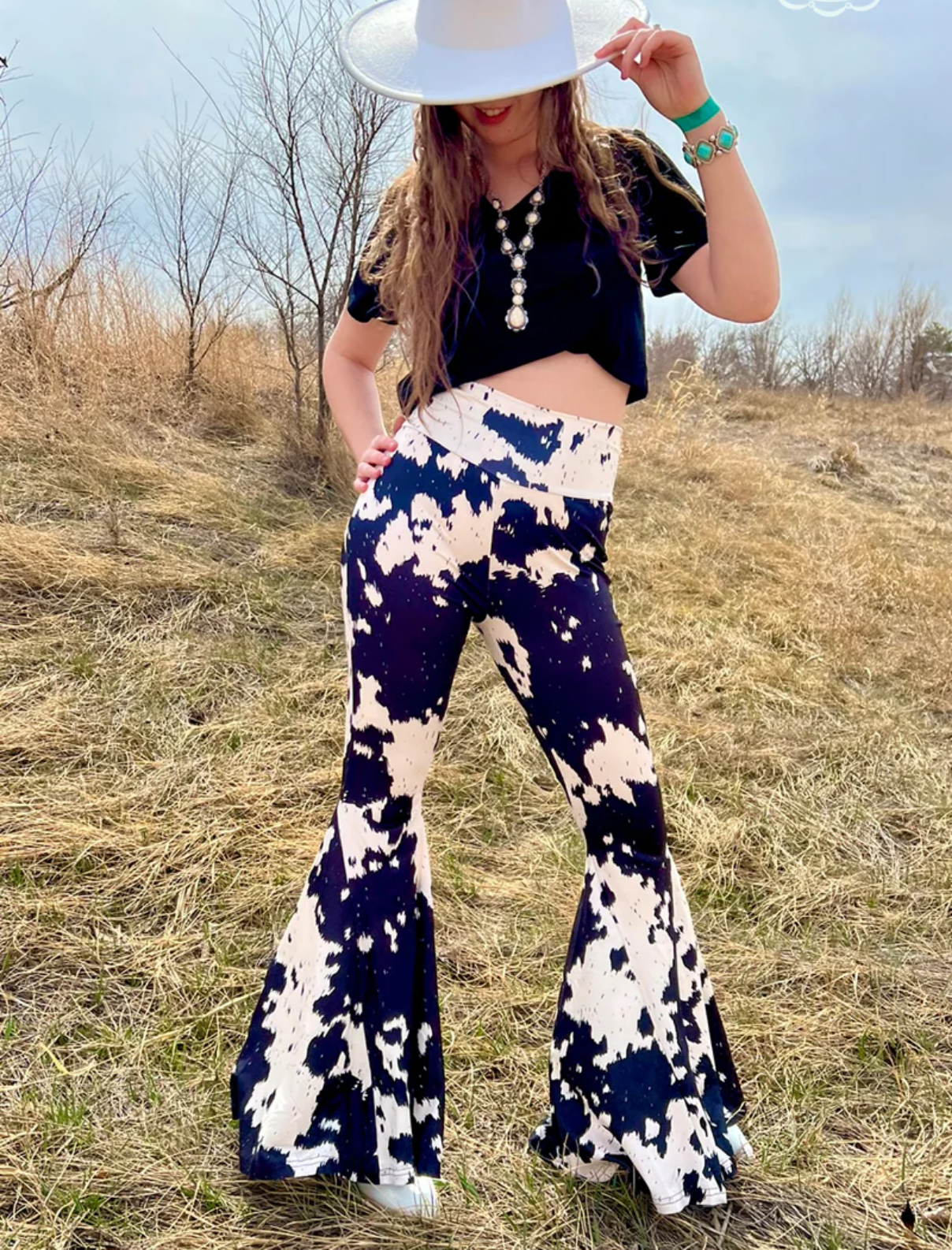 Cows Come Home Bell Bottom Pants