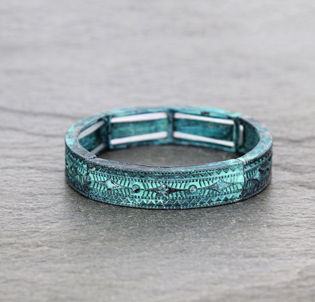 Western Texture Stretch Bracelet