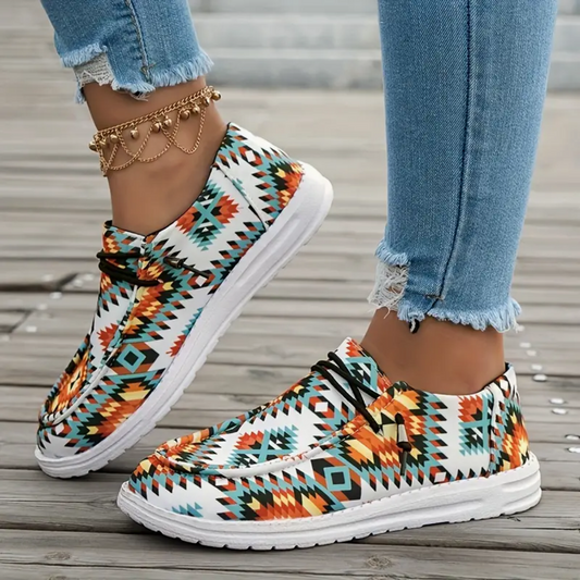 Aztec Print Sneakers