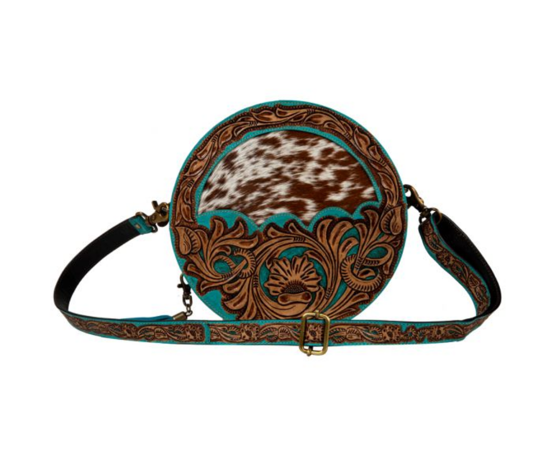 Myra Blossom Hand Tooled Bag