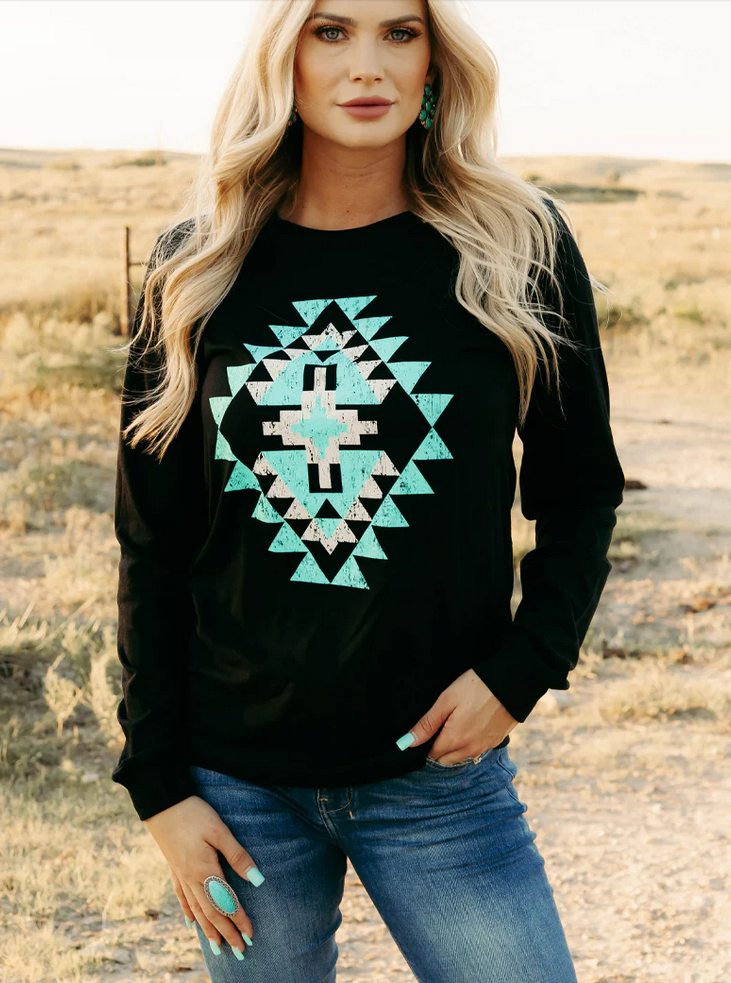 Icy Aztec Tee
