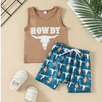 Howdy Tank Top & Shorts Outfit