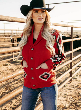 Vintage Vaquera Sweater Red