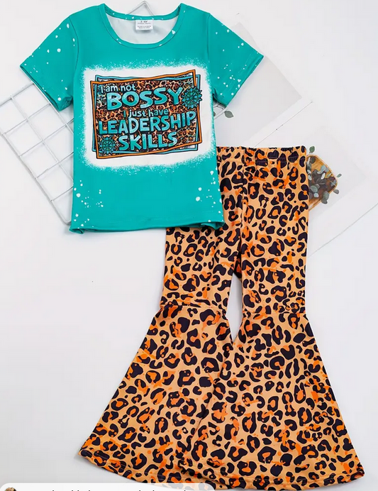 Im Not Bossy I Have Leadership Skills Leopard Outfit