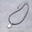 16" Long, Tiny 4mm Navajo Style Pearl Natural White Stone Pendant Necklace