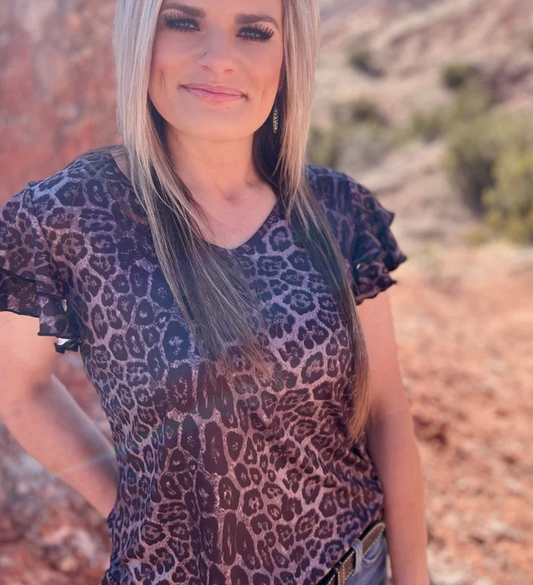 The Night Leopard Top