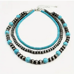 Navajo Style Pearl Necklace
