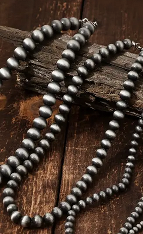 Navajo Bead Plain Necklace