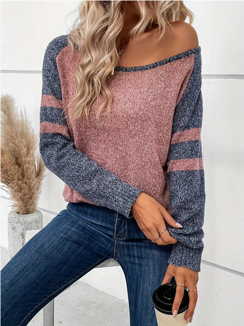 Rose and Gray Sweatshirt