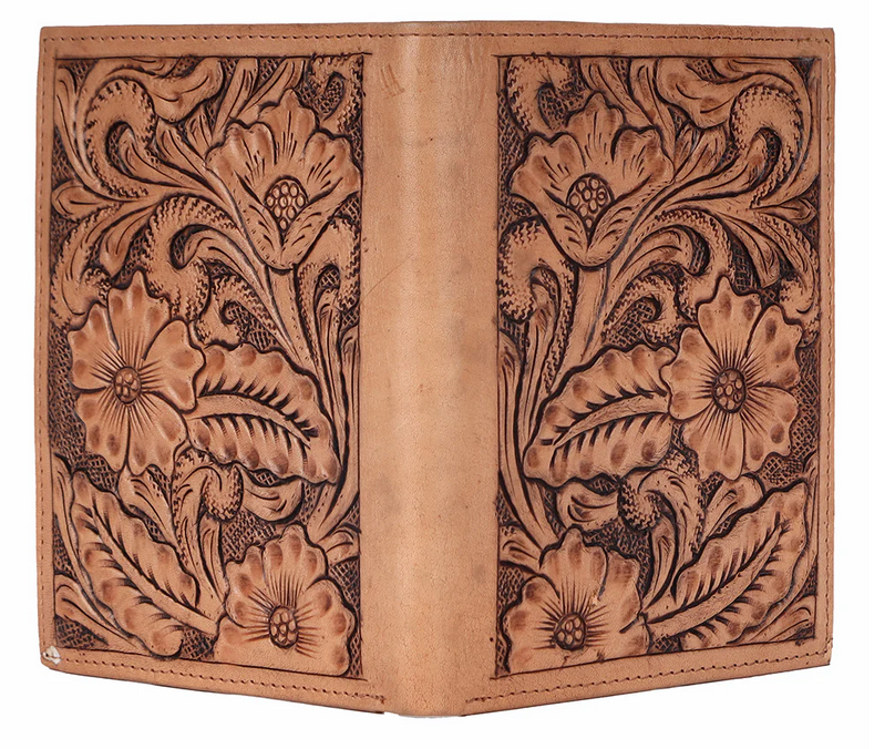 Tooled Leather Wallet