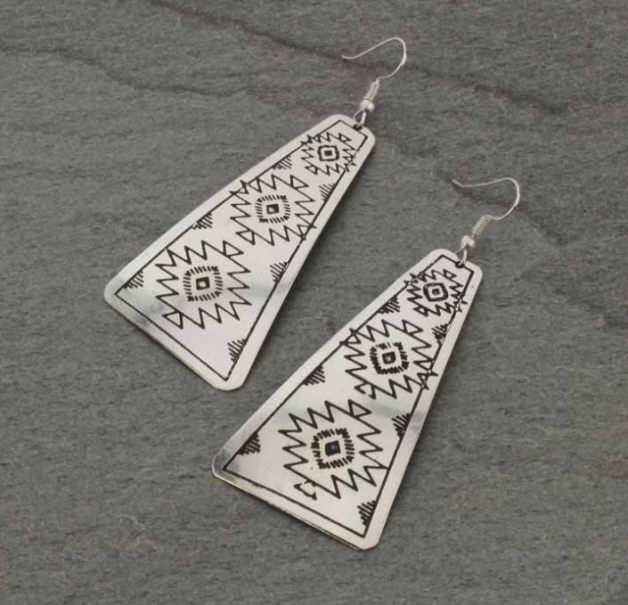 Handmade Western Fish Hook Earrings