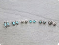 6 Pair Western Design Stud Earring Set