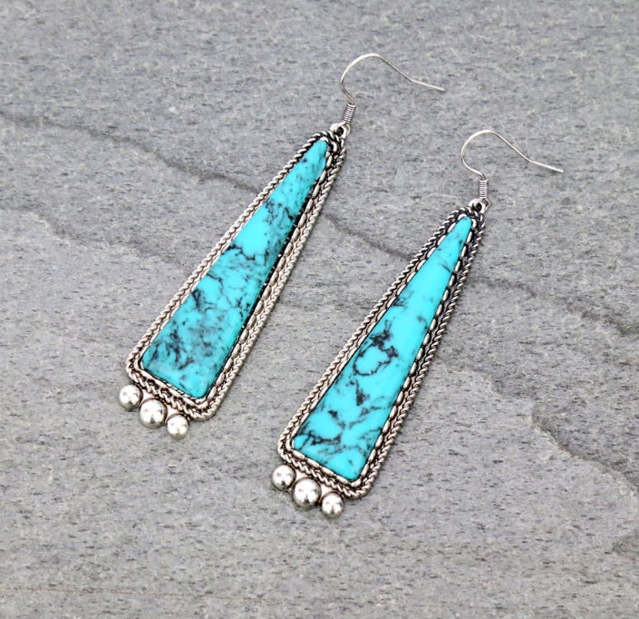Western Stone Dangle Earrings