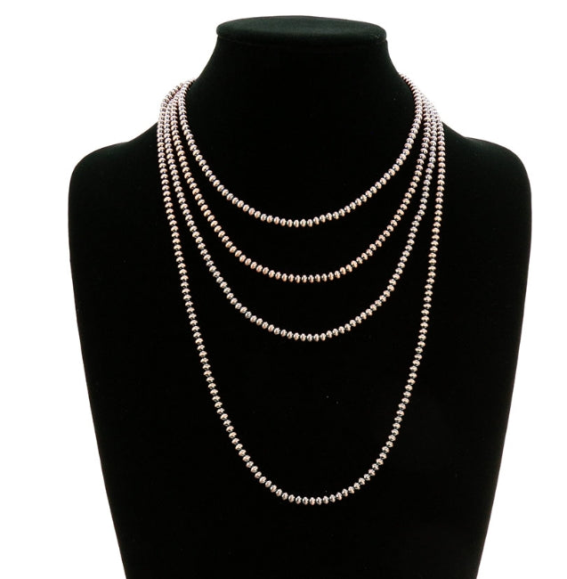 Multi Layered Navajo Style Bead Necklace