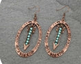 Navajo Style Arrow Fish Hook Earrings