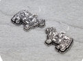 Western Etched Cow Dangle Earrings