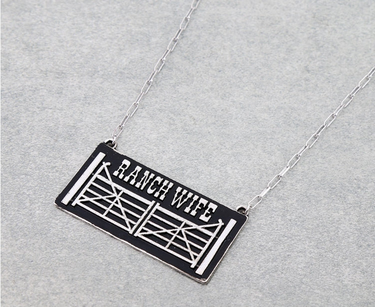 Western Ranch Wife Necklace