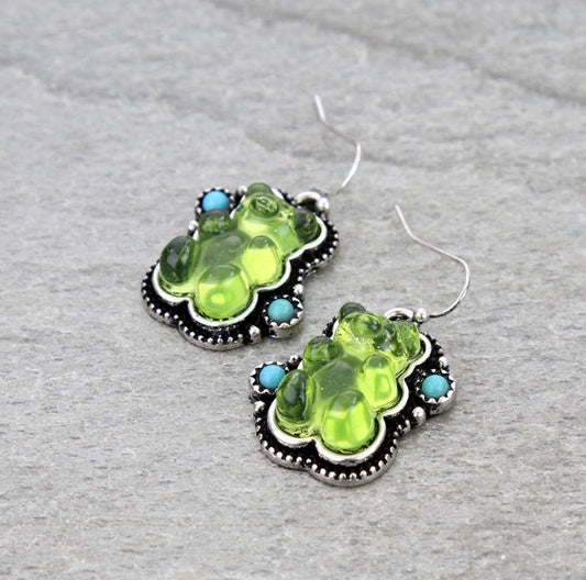 Western Gummy Bear Dangle Earrings