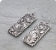 Western Rope TXR Sunflower Rectangle Dangle Earrings