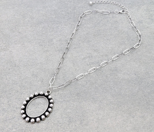 Western Oval Bubble Necklace
