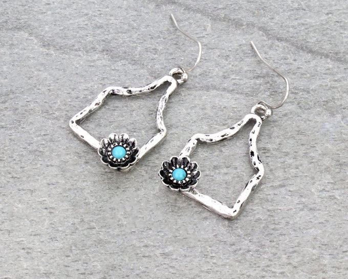 Western Cutout Ear Tag Dangle Earrings