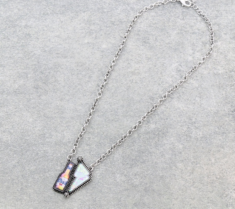 Western Thunder with Beer Logo Necklace