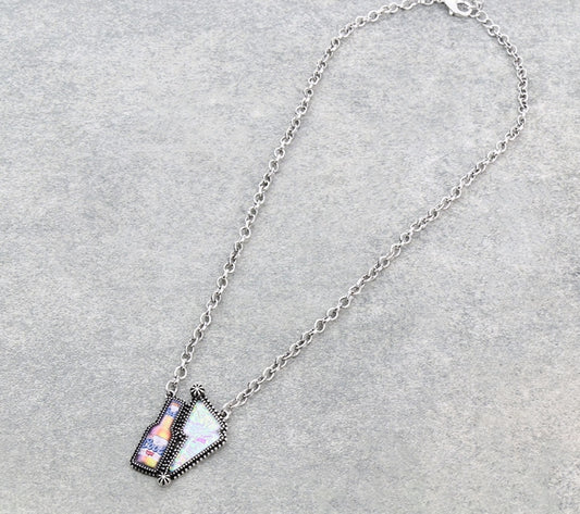 Western Thunder with Beer Logo Necklace
