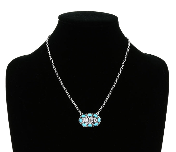 WILD Typography Necklace