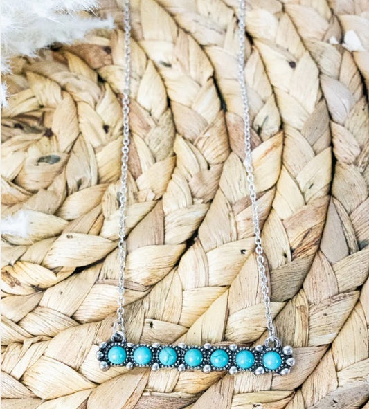 Turquoise Ashbrook Layered Necklace and Earring Set