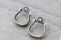 Western Horseshoe Stone Stud Earrings