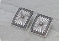 Western Rectangle Concho Stud Earrings