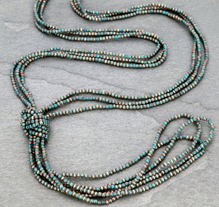 4mm Navajo Style Pearl Necklace