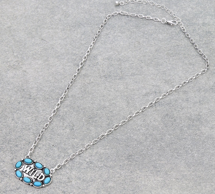 WILD Typography Necklace