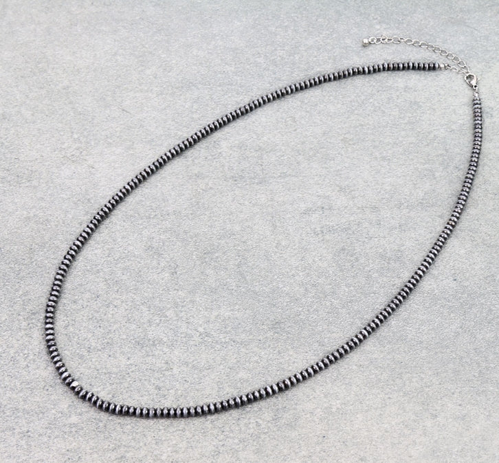 Western Bead Necklace – Saucer 4mm