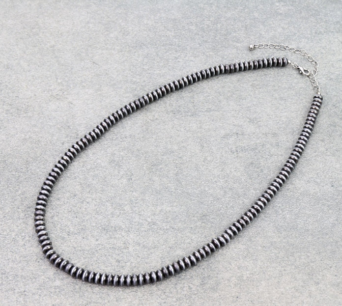Western Bead Necklace – Saucer 6mm