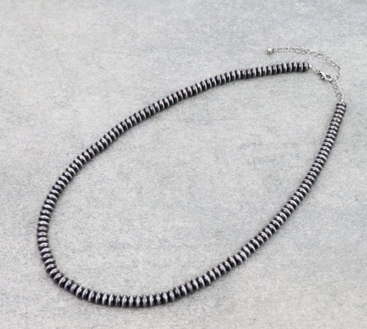 Western Bead Necklace – Saucer 6mm