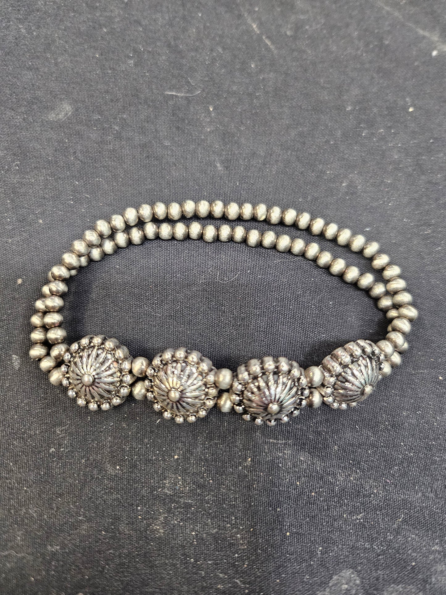 Silver Concho Bracelet