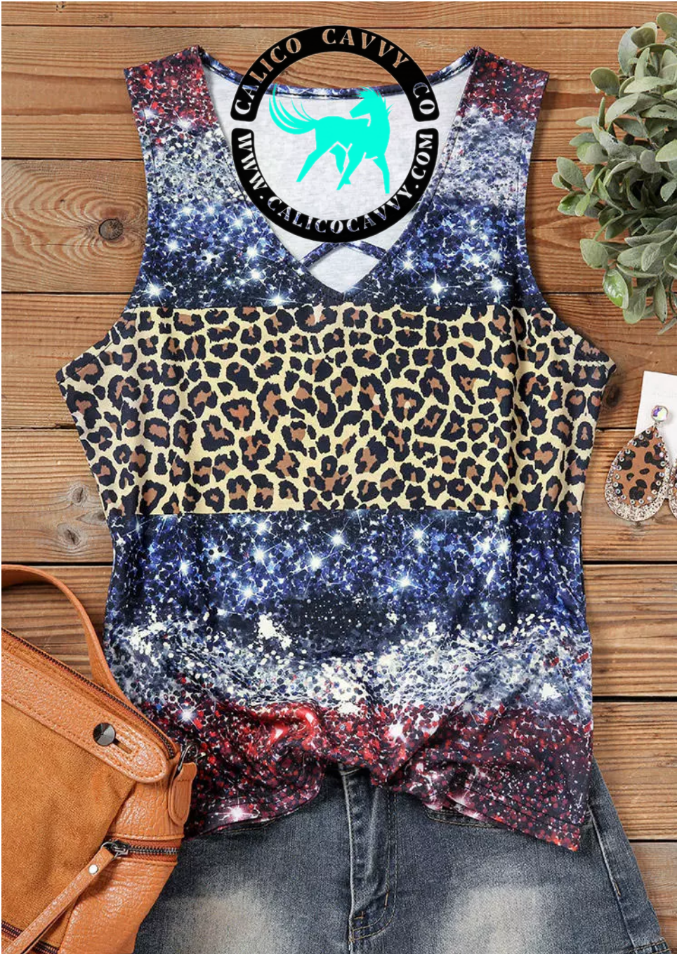 Leopard Multi-Colored Tank Top