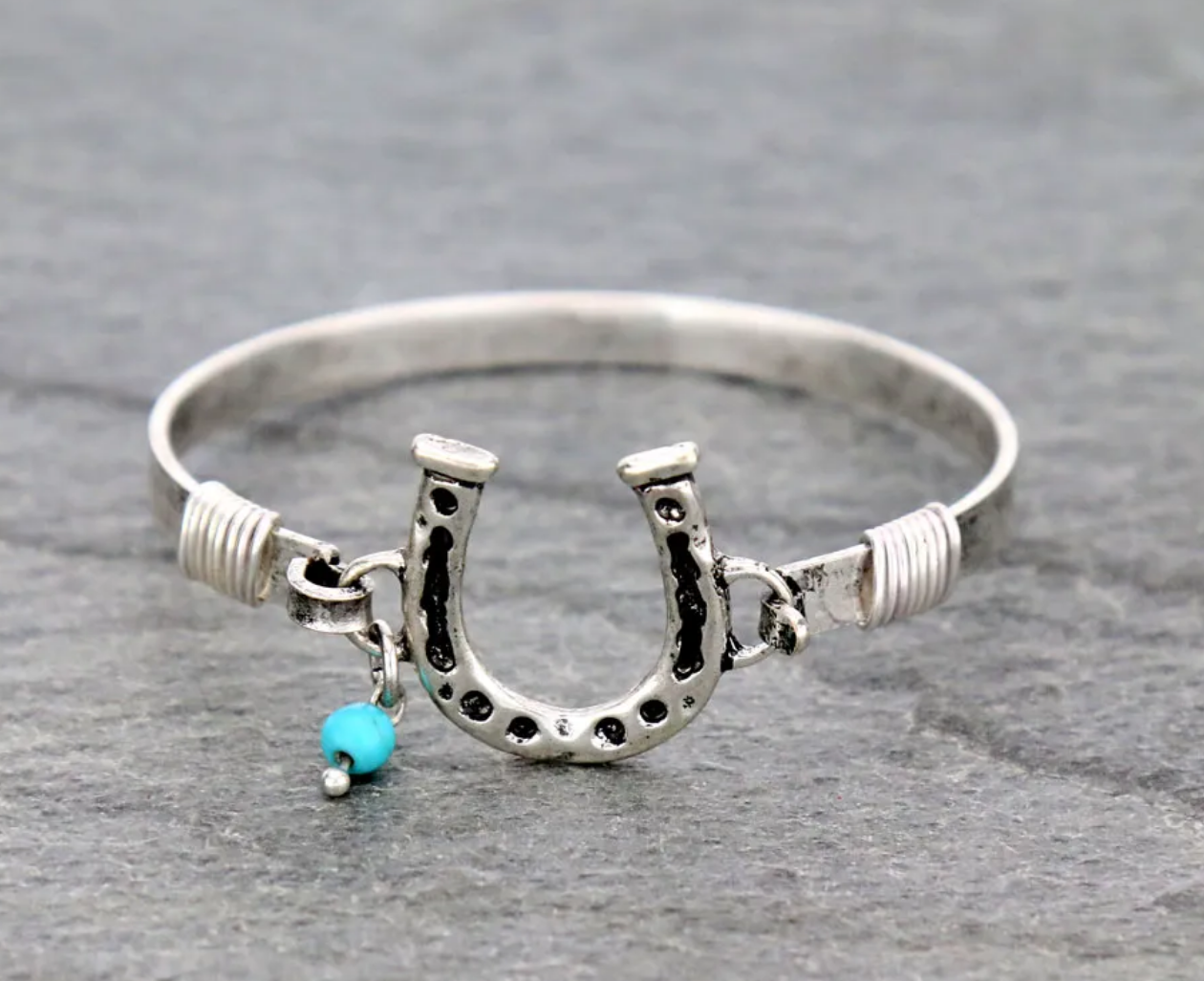 Western “Horseshoe” Bangle Bracelet