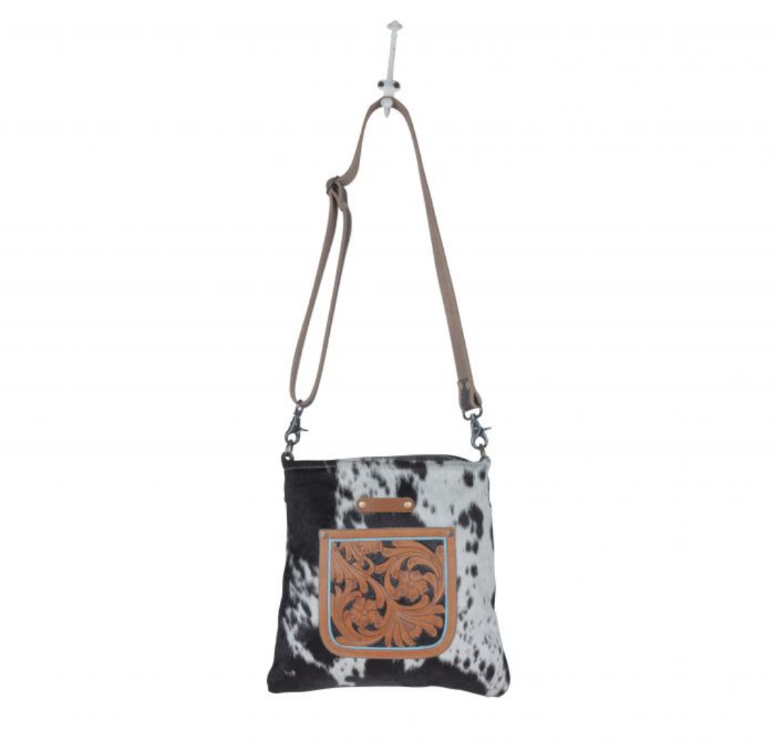 Flowering Hand-Tooled Bag