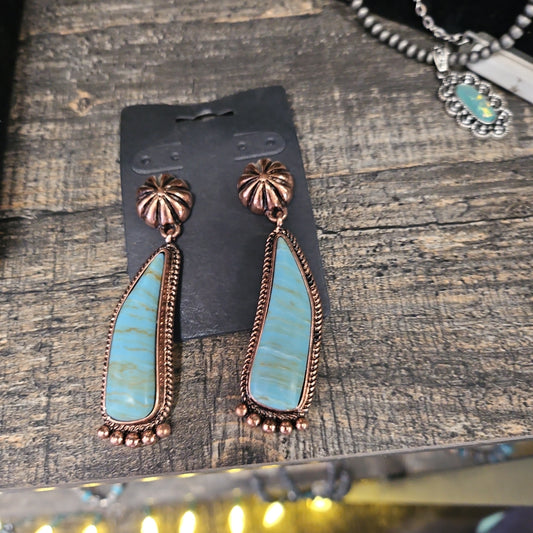 Western Stone Dangle Earrings