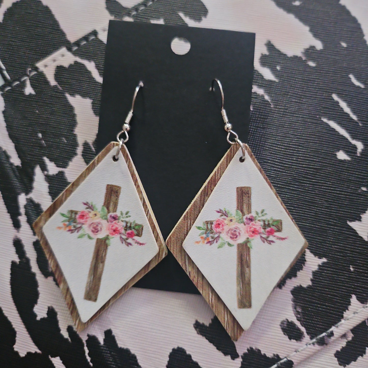 Cross Layered Earrings