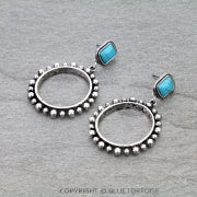 Western Ball TXR Round Stud Earrings