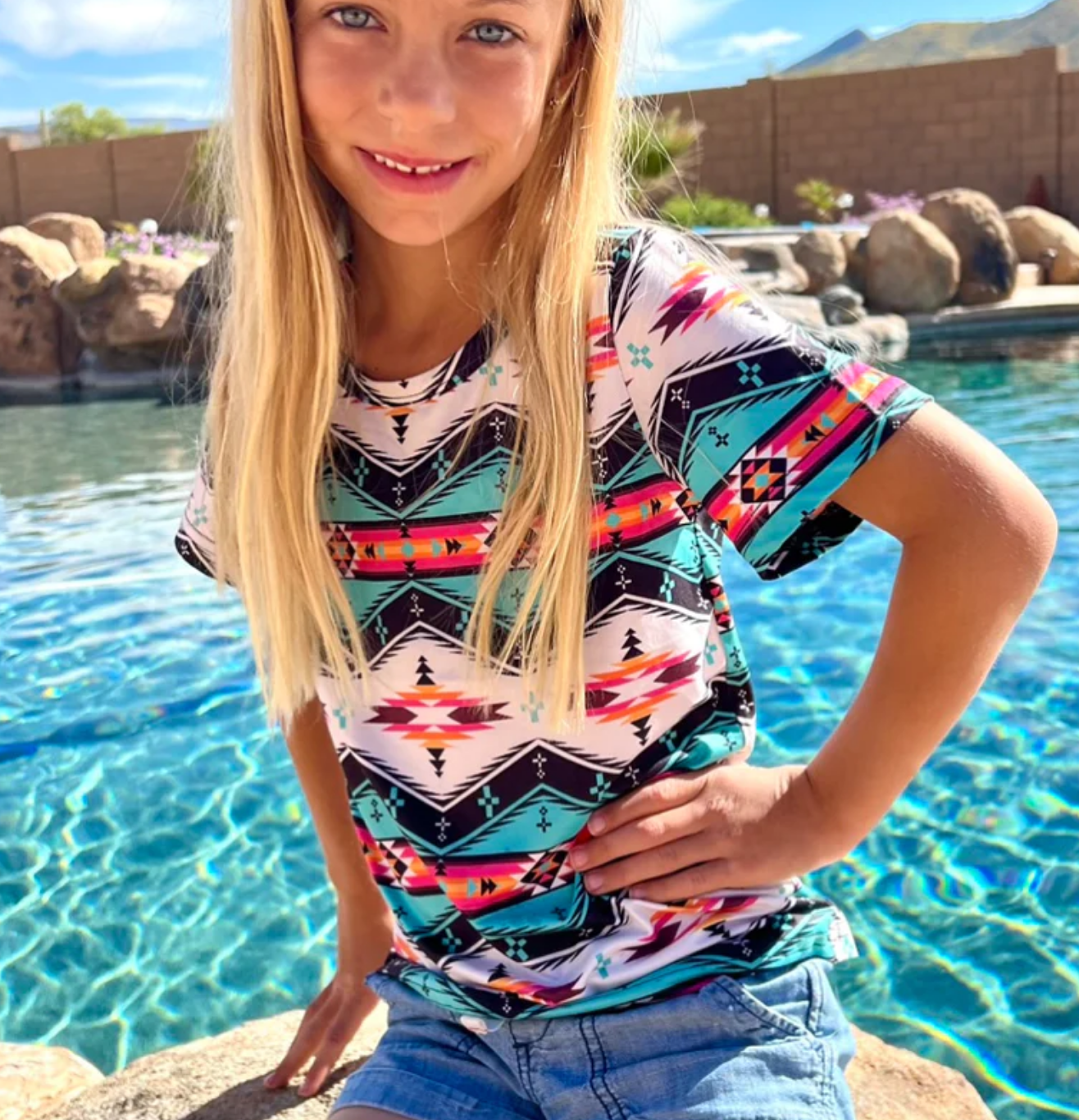 Southwestern Sky Kids Top