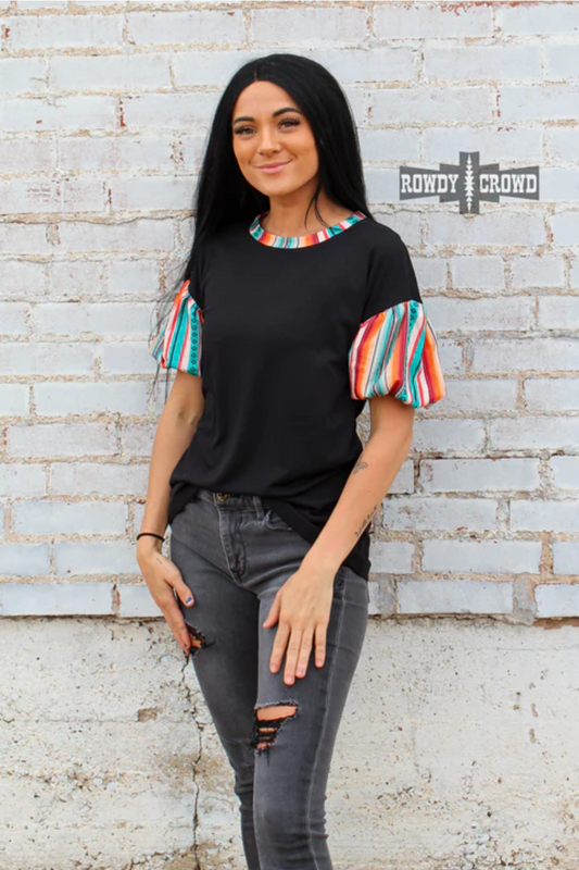 Sunland Serape Sleeve Top