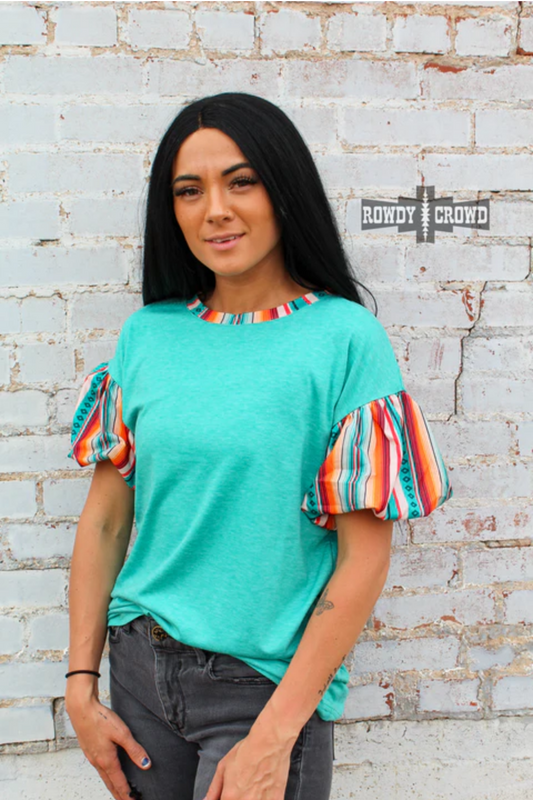 Sunray Serape Sleeve Top