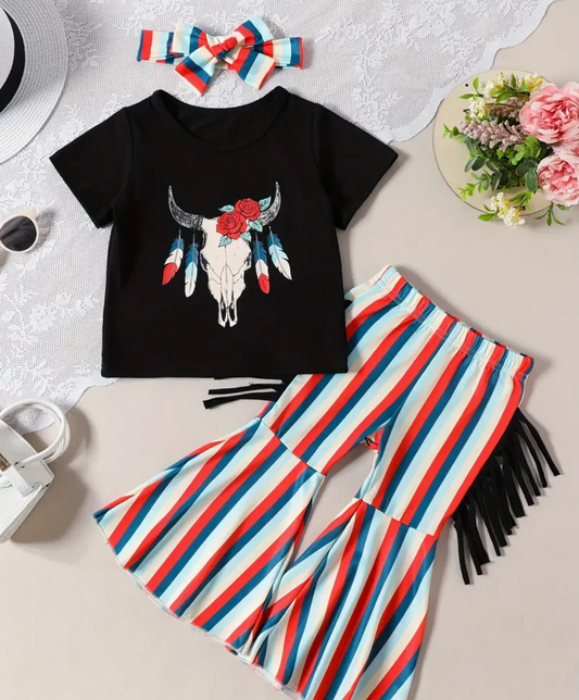 Skulls & Stripes Kids Outfit